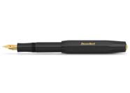 Caneta-tinteiro Kaweco CLASSIC SPORT preta com ponta banhada a ouro M