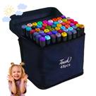 Caneta Touch 48 Cores Dupla Profissional Álcool Ideal Para Colorir