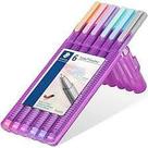 Caneta Triplus Fineliner Pastel - Estojo com 6 Cores