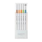 Caneta Uni-Ball Emott Ever Fine 0.4mm 5 Cores Nature Color