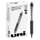 Caneta Uni-Ball PowerTank RT preta de 1,0 mm Bold, pacote com 12