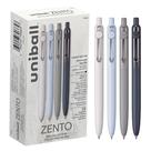 Caneta uni-ball Zento Gel Ink Rollerball 0,7 mm 12 preta