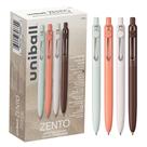 Caneta Uniball Zento Liquid Gel Tinta Retrátil de 0,7 mm Dúzia