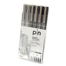 Caneta UniPin Nankin 6 Unidades 0.1 0.5 Uniball