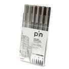 Caneta UniPin Nankin 6 Unidades 0.1 0.5 Uniball