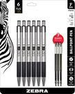 Caneta Zebra F-301 Esferográfica de Aço Inoxidável de 0,7 mm com tinta preta