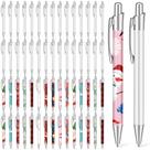 Canetas de alumínio de sublimação Yexiya, 30 peças, 12 cm, brancas