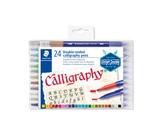 Canetas de caligrafia com ponta de fibra STAEDTLER 3005 TB24 (pacote com 24)