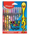 Canetas de Feltro Peps Monsters Maped Com 12 Cores Canetas de Feltro Peps Monsters Maped Com 12 Cores
