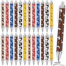 Canetas de gel Colarr Western Theme Cow Print, 24 unidades para escritório escolar