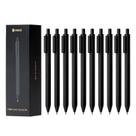 Canetas de gel Kaco de 0,5 mm, tinta preta de ponta fina, 10 unidades, recarregáveis