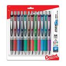 Canetas de gel líquido Pentel Energel RTX 0,7 mm médias, pacote com 12