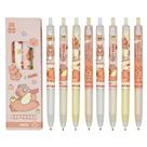 Canetas de gel Maydahui Capybara 12 unidades de tinta preta retrátil de 0,5 mm
