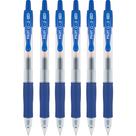 Canetas de gel PILOT G2, bola de roller retrátil, ultrafina, 0,38 mm, tinta azul, 6 unidades