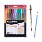 Canetas de gel SAKURA Gelly Roll Moonlight 10 Bold Ink, pacote com 10
