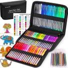 Canetas de gel Soucolor Deluxe, pacote 120 para livros de colorir para adultos