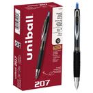 Canetas de gel uni-ball 61256 207 retráteis Micro Point Blue x12