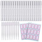 Canetas de óleo de cutícula Waybas Transparent Twist 20 unidades com pincel