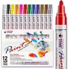 Canetas de pintura TFIVE Never Fade Quick Dry Permanent 12 cores