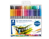 Canetas de ponta de fibra STAEDTLER 3200 TB72 Design Journey, pacote com 72