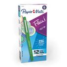 Canetas de ponta porosa Paper Mate Flair Point-Guard Green x12