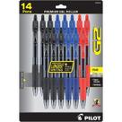 Canetas de rolo de gel Pilot G2 Premium Fine Point, 0,7 mm, pacote 14
