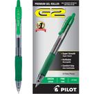 Canetas de rolo de gel PILOT G2 Premium Fine Point 0,7 mm verdes x12 Canetas de rolo de gel PILOT G2 Premium Fine Point 0,7 mm verdes x12