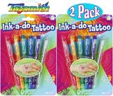 Canetas de tatuagem Toysmith Ink-a-Do Shimmery, pacote com 2 estênceis