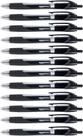 Canetas de tinta gel Amazon Basics retráteis de ponta fina pretas, pacote com 12