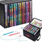 Canetas em gel Joyask 252 unidades 0,6 mm ponta fina para colorir Canetas em gel Joyask 252 unidades 0,6 mm ponta fina para colorir