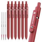 Canetas em gel STAGEEK GX3, 6 unidades, tinta vermelha, secagem rápida, 0,7 mm Canetas em gel STAGEEK GX3, 6 unidades, tinta vermelha, secagem rápida, 0,7 mm
