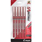 Canetas esféricas rolantes PILOT Precise V5 Extra Fine Point Red x5