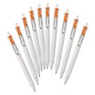 Canetas Esferográficas de Gel Mitsubishi Uni-Ball One UMNS38.4 0,38 mm Laranja Pacote com 10