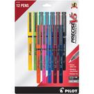 Canetas esferográficas Rolling Ball PILOT Precise V5 Extra Fine, 0,5 mm, pacote com 12