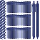 Canetas esferográficas Teling retráteis de 1,0 mm de ponto médio x100 azul marinho