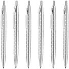 Canetas esferográficas Unibene Cute Dot & Sliver Click 1,0 mm, pacote com 6