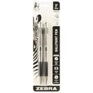 Canetas Esferográficas Zebra F-301 - Preta, Ponta Fina 0,7 mm - Aço Inoxidável