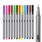 Canetas Fineliner Mr. Pen, pacote com 12 canetas Fine Point, 0,4 mm, coloridas Canetas Fineliner Mr. Pen, pacote com 12 canetas Fine Point, 0,4 mm, coloridas