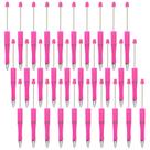 Canetas frisáveis Jiebor Hot Pink Plastic Bead Pen 30 unidades