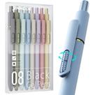 Canetas gel JIMMIDDA 8 unidades tinta preta 0,7 mm secagem rápida