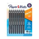 Canetas Gel Paper Mate InkJoy Ponta Média 0,7mm Preto Pacote com 8