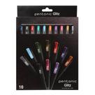 Canetas Glitter Gel Pentonic 10 cores variadas 1,0 mm 10 unidades Canetas Glitter Gel Pentonic 10 cores variadas 1,0 mm 10 unidades