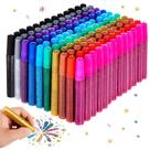 Canetas Glitter Glue Fullhawl 200 unidades multicoloridas de 10 ml Canetas Glitter Glue Fullhawl 200 unidades multicoloridas de 10 ml