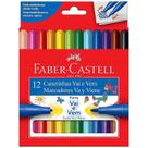 Canetas hidrográficas Vai e Vem 12 cores clássicas Faber-Castell