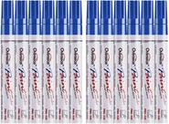 Canetas Marcadoras de Tinta à Base de Óleo Lesun Blue, Azul, Impermeáveis, 12 Unidades