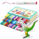 Canetas Marcadoras JRQ 48 Cores Tinta Atóxica Conjunto de Arte Infantil Canetas Marcadoras JRQ 48 Cores Tinta Atóxica Conjunto de Arte Infantil