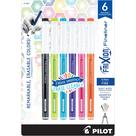 Canetas marcadoras PILOT FriXion Fineliner apagáveis de 0,7 mm, pacote com 6
