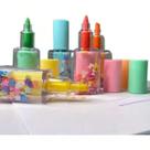 Canetas MarcaTexto Líquidas com Brilho e Confetes Design Esmalte Fofo