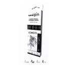 Canetas Nanquim 4 Pontas p/ Quadrinhos Uni PIN 200