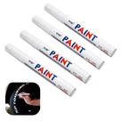 Canetas Paint Branca Pinta Pneu Carro Prova D' Água Kit 4 Tenis Bolsas Permanente